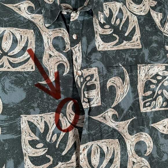 Straight Down Shirt Men Size XL Short Sleeve Hawaiian 100% Cotton Made in USA - Picture 7 of 11